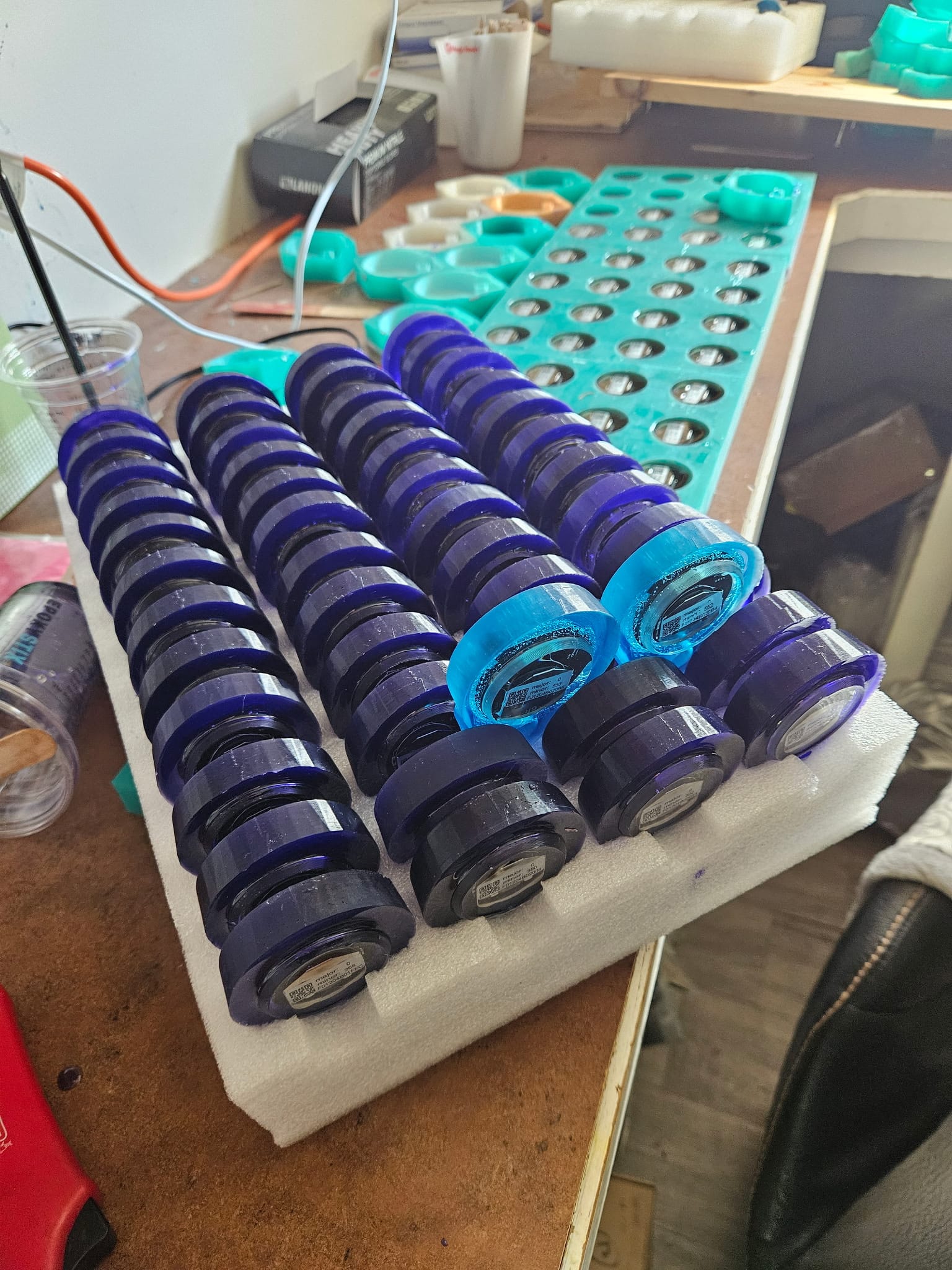 Haul/set beacons